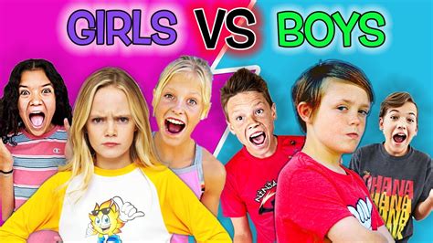 ninja kids tv youtube boys vs girls